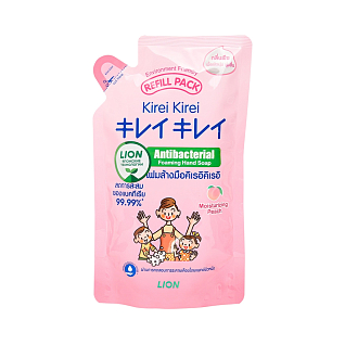 Kirei Kirei Мыло-пенка для рук детская от 0 до 3 лет розовый персик (запасной блок) 200мл