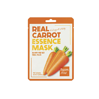 FarmStay Mask Real Fruits Тканевая маска для лица с экстрактом моркови, 23мл