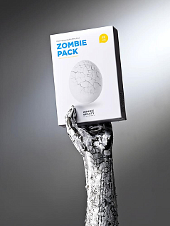 Zombie Beauty Маска для лица на основе центеллы и пантенола 8 шт