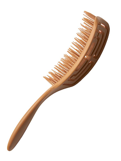 Spin Brush Расчёска для бережного расчёсывания волос gold