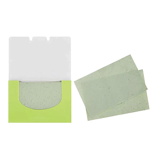 Matte Blotting Papers Салфетки матирующие для лица с зеленым чаем 80шт