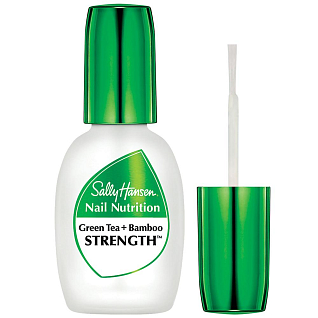 Nailcare Nail nutrition green tea + bamboo strength средство 2в1: база и верхнее покрытие для восстановления и блеска