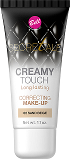 Крем Тональный Кремовый Маскирующий Несовершенства Кожи Secretale Creamy Touch Correcting Make-up  Тон 02