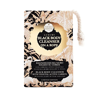 Anniversary Мыло luxury black body cleanser шикарное чёрное очищающее аромат пачули, гиацинта, розового перца, жасмина 150 г